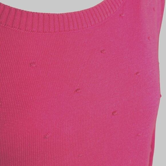 Talbots Women's Sweater, Size M, Pink Rose Bud Barbiecore, Barbie Fan #1289 - Picture 7 of 11